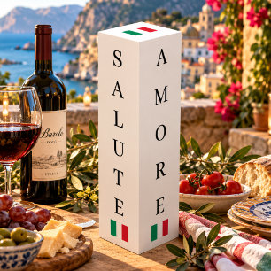 Salute Amore ( Italian for "Cheers Love" ) Wine Box