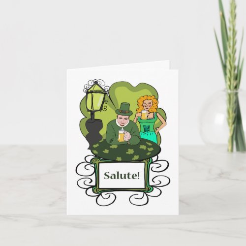 Salute Cheers in Italian for St Patricks Day Card