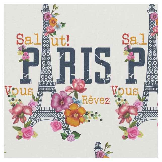 Salute from Paris Fabric (Close Up)
