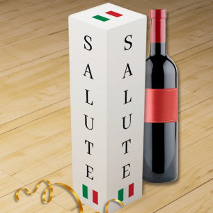 Salute (Italian for Cheers)  Wine Box