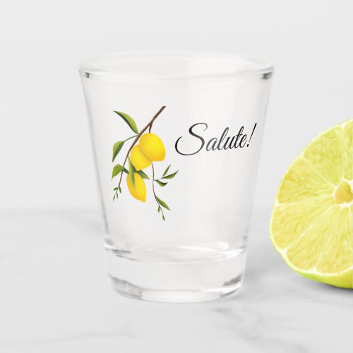 Salute Lemon Liqueur Shot Glass