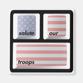 Salute our Troops magnet! Magnet