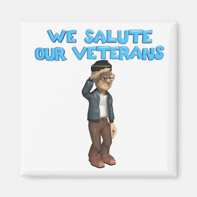 Salute Our Veterans Magnet (Front)