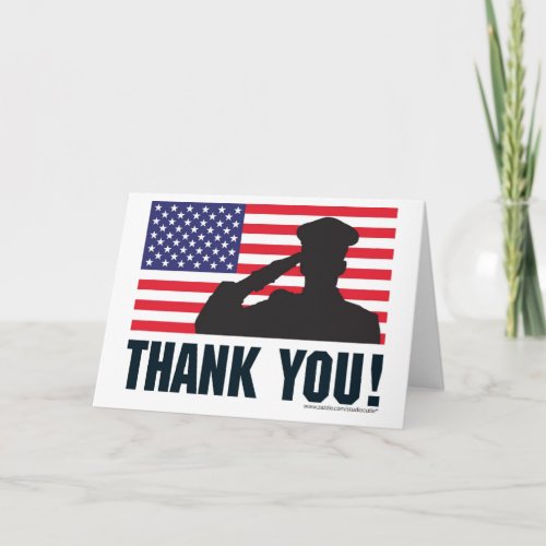 Salute Thank You Card
