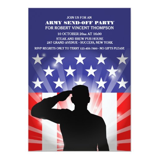 Military Send Off Invitations 7