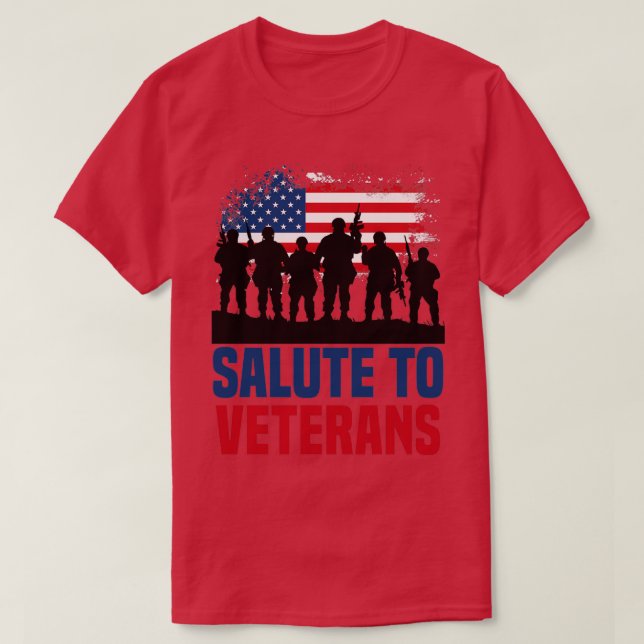Salute to veterans Veterans Honoring 1 T-Shirt (Design Front)