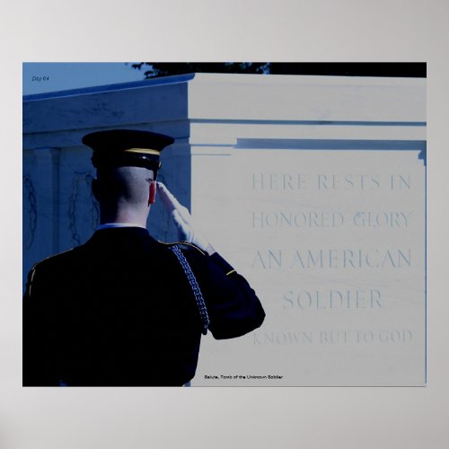 Salute Tomb of the Unknown Soldier Poster