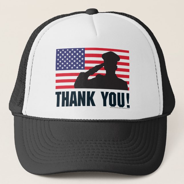 Salute Trucker Hat (Front)
