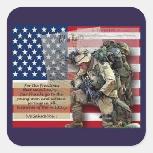 Salute Veterans Day Sticker