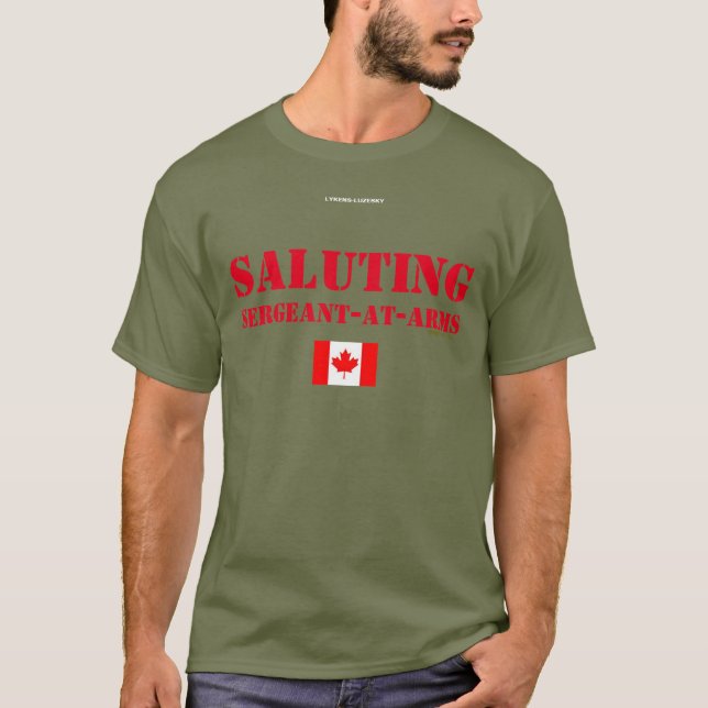 SALUTING SERGEANT AT ARMS T-Shirt (Front)