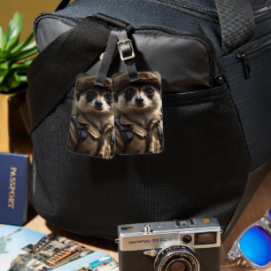 Saluting Silvester the Meerkat: A Veteran's Tale Luggage Tag