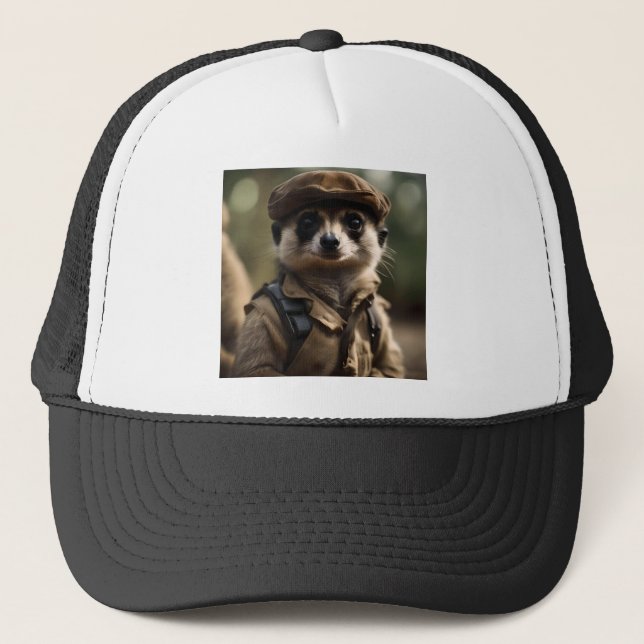 Saluting Sylvester the Meerkat: A Veteran's Tale, Trucker Hat (Front)