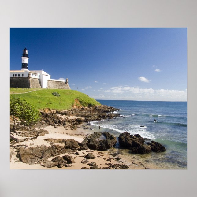 Salvador, Brazil. Porto da Barra and the Poster (Front)