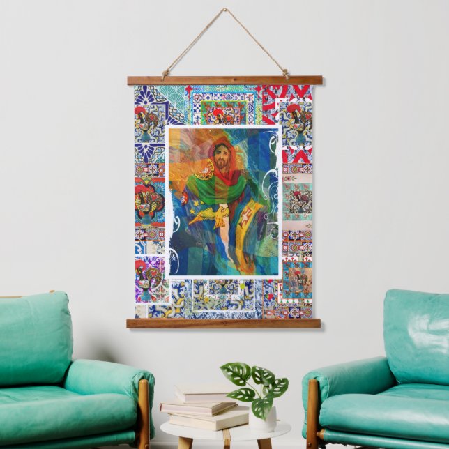 Salvador Cristo Hanging Tapestry (Living Room)