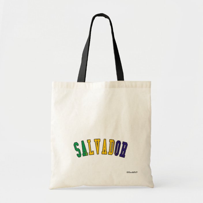 Salvador in Brazil National Flag Colors Bag