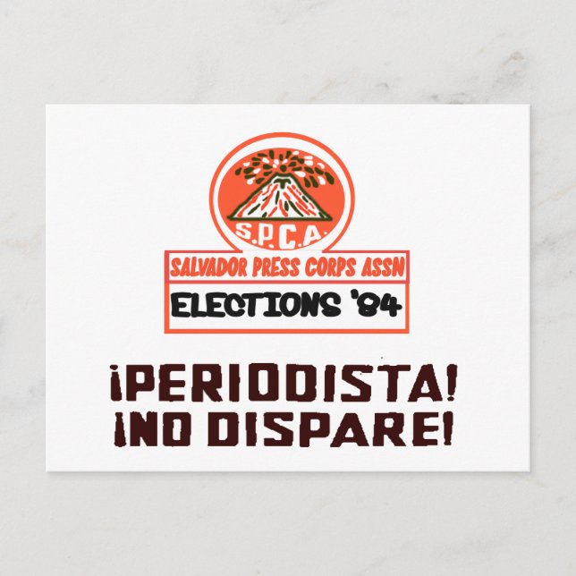 Salvador Press Assn 1984 Postcard (Front)