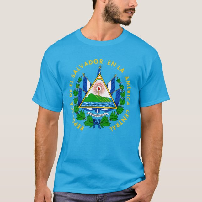 Salvadoran coat of arms T-Shirt (Front)