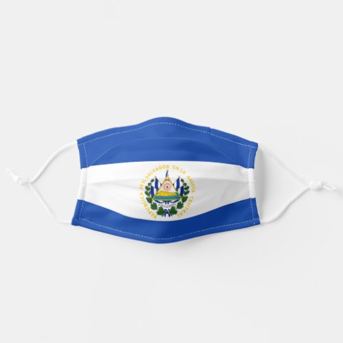 Salvadoran flag adult cloth face mask