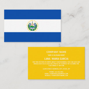 Salvadoran Flag, Flag of El Salvador Business Card