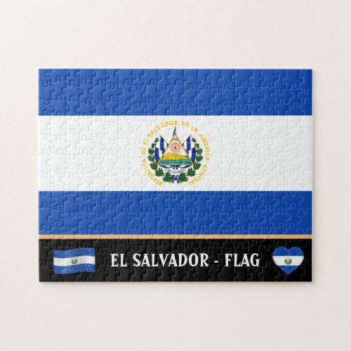 Salvadoran Flag  Salvadoran country  El Salvador Jigsaw Puzzle