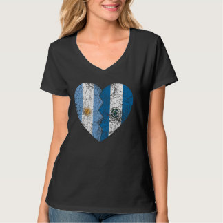 Salvadorean Argentinian Flags Heart Argentina El S T-Shirt