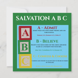 Salvation abc holiday card