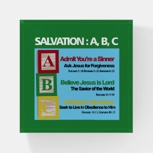 Salvation ABC Paperweight
