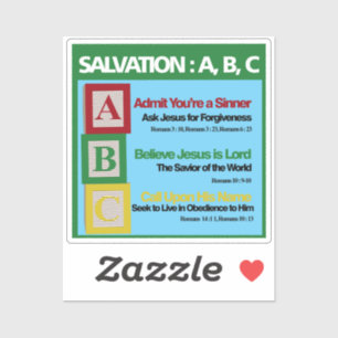 Salvation ABC Sticker