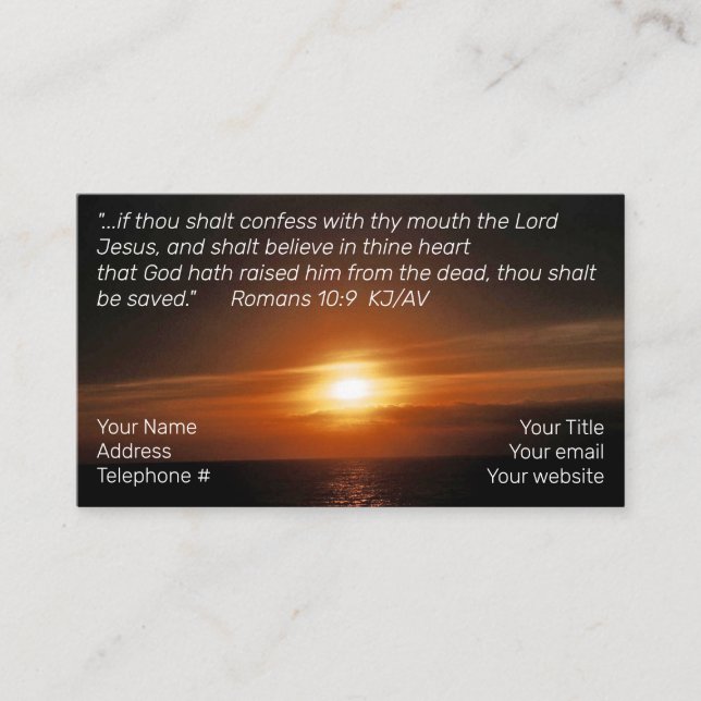 Salvation Business Card (Front)