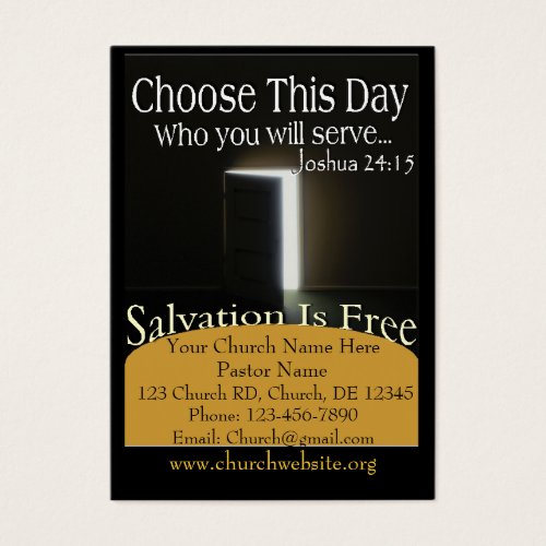 Salvation Card: Doorway to Salvation Business Card Templates