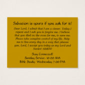 Salvation Card: Doorway to Salvation (Back)
