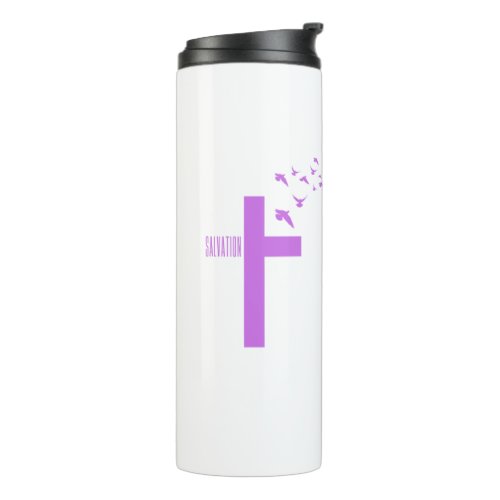 Salvation Cross with Doves  Thermal Tumbler