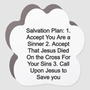 Salvation Plan Car Magnet