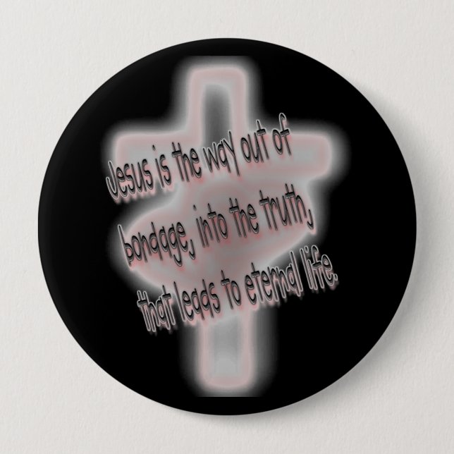 Salvation simply stated pinback button (Front)