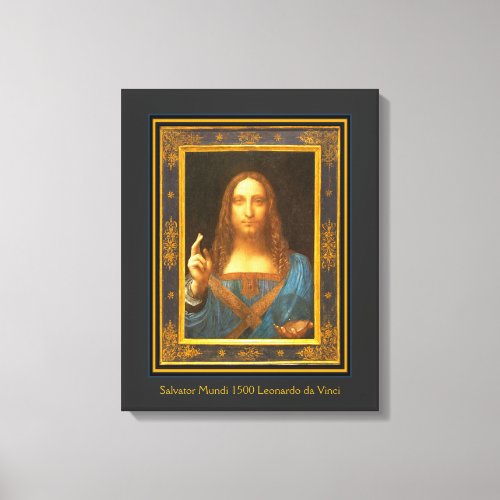 Salvator Mundi 1500 Leonardo da Vinci Canvas Print