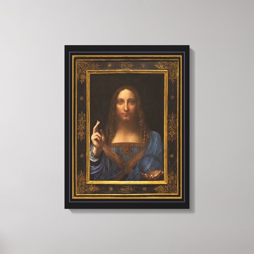 Salvator Mundi 1500 Leonardo da Vinci Canvas Print