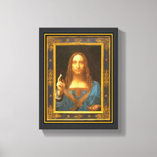 Salvator Mundi 1500 Leonardo da Vinci Canvas Print