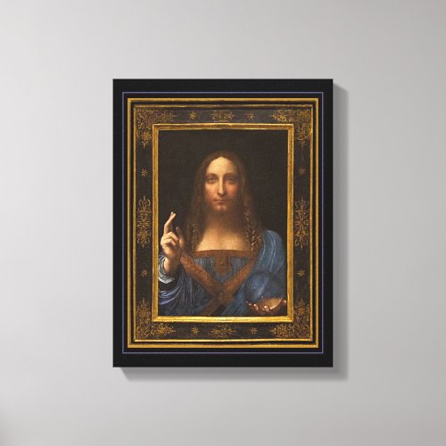 Salvator Mundi 1500 Leonardo da Vinci Canvas Print