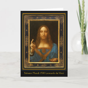 Salvator Mundi 1500 Leonardo da Vinci Card