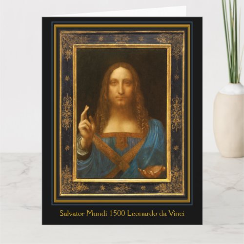 Salvator Mundi 1500 Leonardo da Vinci Card