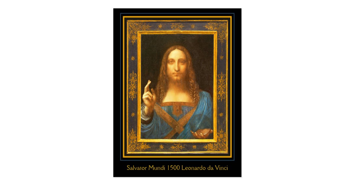 Salvator Mundi 1500 Leonardo Da Vinci Postcard Zazzle Com