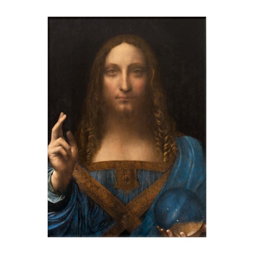 Salvator Mundi by Leonardo da Vinci Acrylic Print