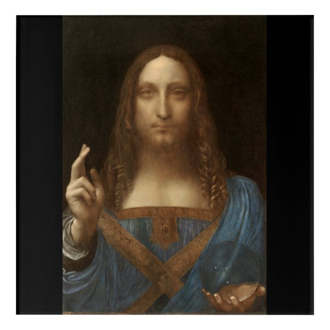 Salvator Mundi by Leonardo da Vinci Acrylic Print (Front)