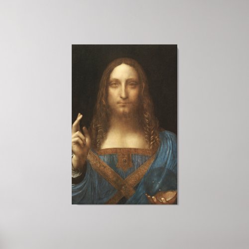 Salvator Mundi by Leonardo da Vinci Canvas Print