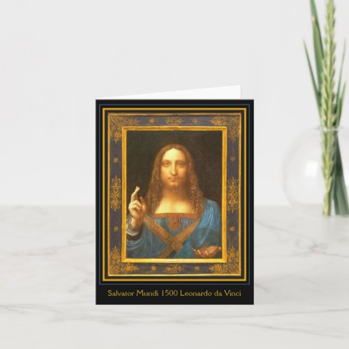 Salvator Mundi by Leonardo da Vinci Card