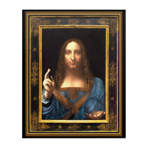 Salvator Mundi by Leonardo da Vinci circa 1500 Acrylic Print