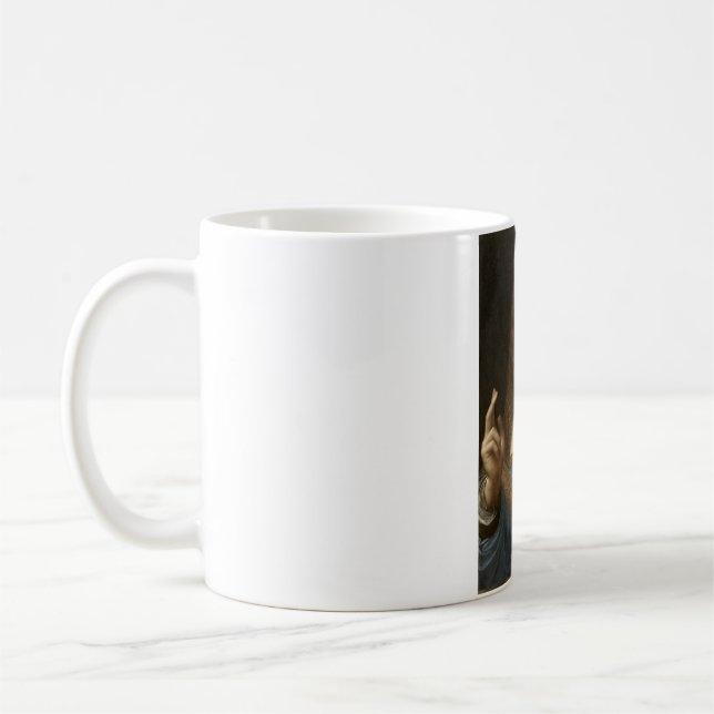 Salvator Mundi by Leonardo da Vinci Coffee Mug (Left)