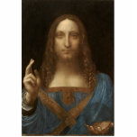 Salvator Mundi by Leonardo da Vinci Cutout<br><div class="desc">Salvator Mundi by Leonardo da Vinci. Beautiful renaissance masterpiece portraying Jesus Christ. Great gifts for Christians,  Christmas gift ideas and gifts for art lovers.</div>