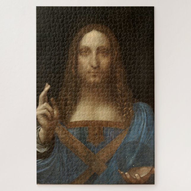 Salvator Mundi by Leonardo da Vinci Jigsaw Puzzle (Vertical)
