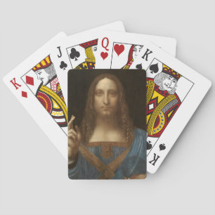 Salvator Mundi by Leonardo da Vinci Poker Cards